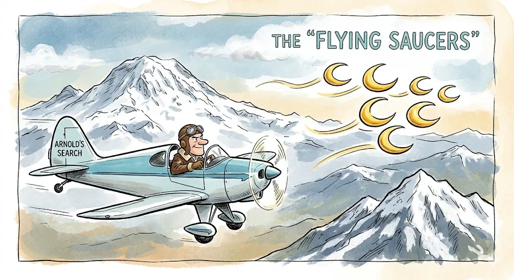 Overview image for How One Sighting Named the Flying Saucer