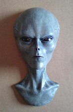 Listing image for Disclosure Day Alien Grey Extraterrestrial Bust Handmade Art.
