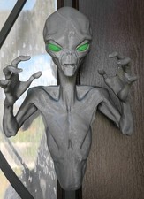 Listing image for Highly Detailed Custom Grey Alien Bust -Premium 3D Printed Wall Mount UK Seller