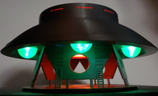 Listing image for The Invaders UFO/Flying Saucer - Large - Landed w/ Stand & Lights